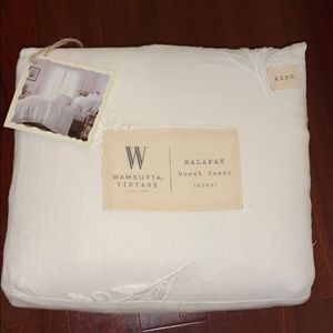 bed bath & beyond “halafax” king duvet cover NWT
